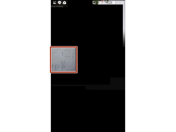 Tap the image that you want to scan