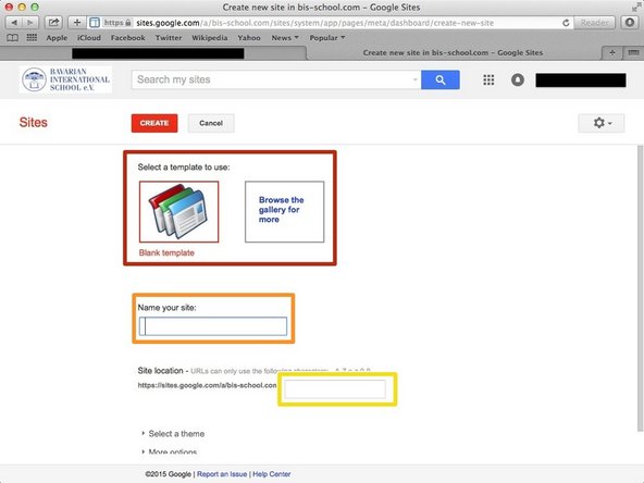 Select the template you want