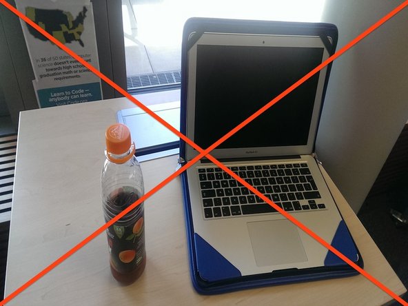 Don't put any drink around your Laptop.