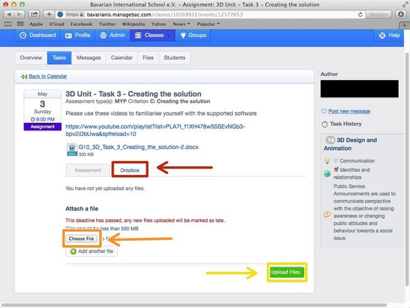 Click on the tab that says &quot;Dropbox&quot;