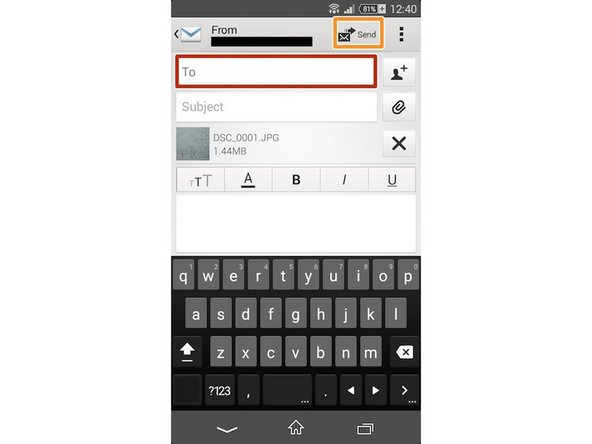 You put the address into the box (which is yours)