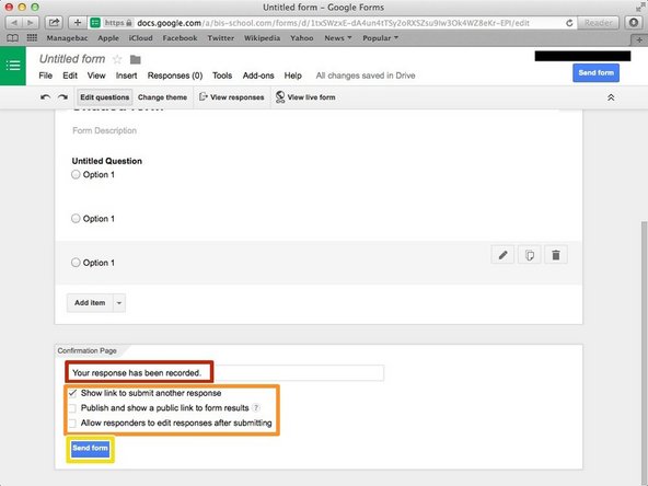 You can change the message to the pollsters