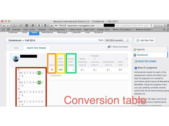 Select the correct levels for each criterion. A minimum of two criteria must be reported on in this report.