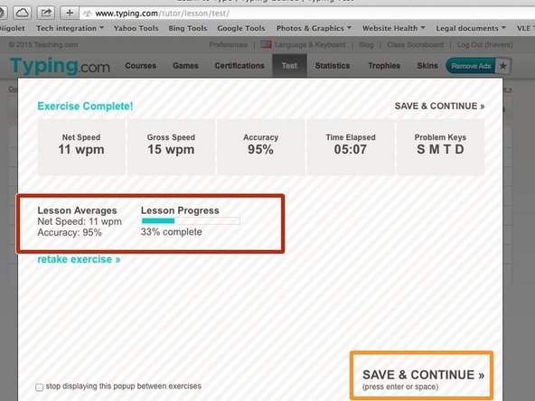 At the end of each task, students will be shown their intermediate results