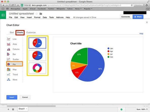 Click &quot;Chart&quot;