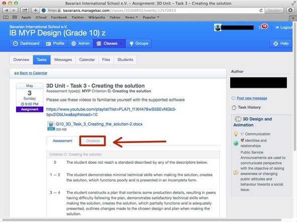 Click on the tab that says &quot;Dropbox&quot;