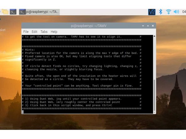 Home the Printer now