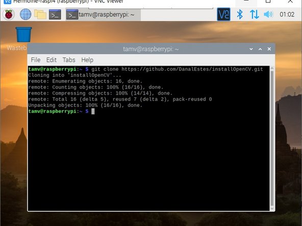 Run the following command from the prompt, which will clone the GitHub repo to the current folder you’re in: