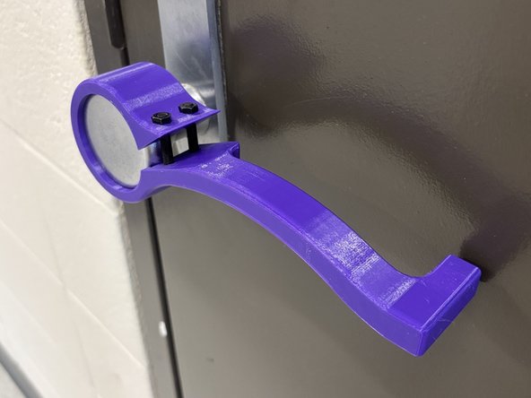 You should now be able to open your door as you would with a normal door handle