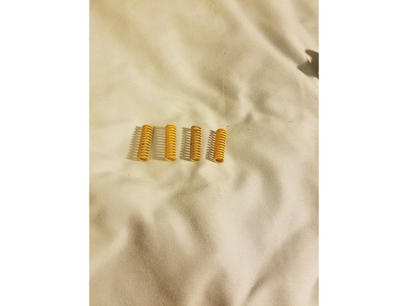 4x Bed leveling springs