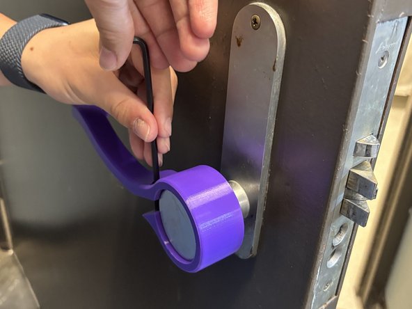 Use the hex key to tighten the bolts as far  as they will go to ensure a snug fit