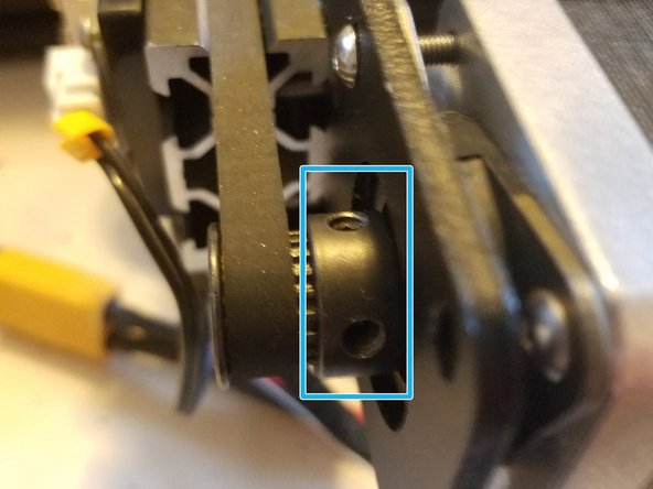 If it doesn’t do this, move the gear along its axle until it does, then tighten it down so that all movements made by the stepper will also translate to the belt