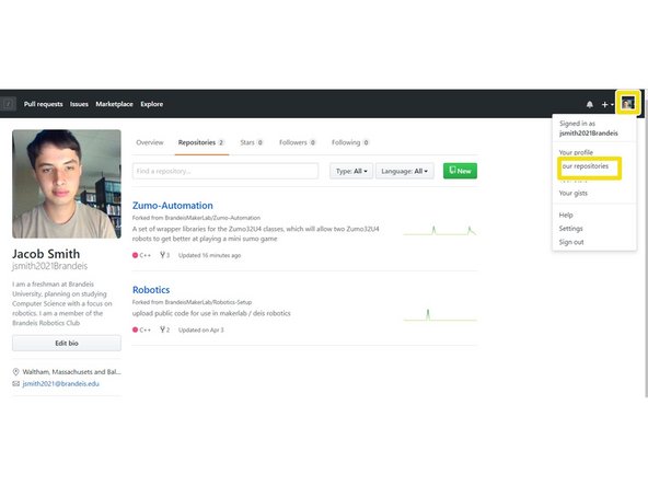 Whenever you are signed in to github online, you can click on your profile picture and then repositories to see the repositories you own