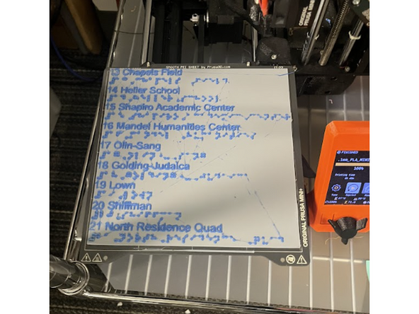 Then, the text and braille lines can be arranged and combined into a legend.