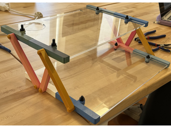 The table board will be imported into Light Burn for cutting, the other files are saved as stl files with prusa slicer for slicing and adding the necessary support and export bgcode for printing.
