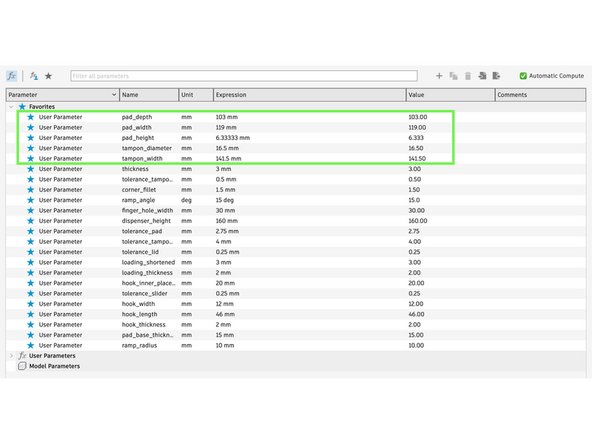 Adjust parameters of files in Autodesk Fusion if printing for non-Aunt Flow products.