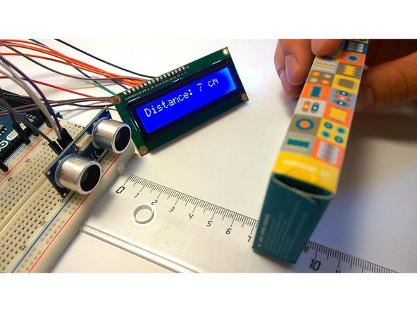 Congratulations! After verifying and uploading the code, you should have a working ultrasonic sensor that ranges and averages data!
