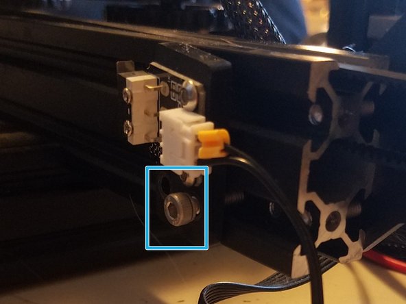 Move it forward so that screw B is in screw A’s spot. Make sure to tighten this enough so the endstop won’t rotate when the build plate hits it.