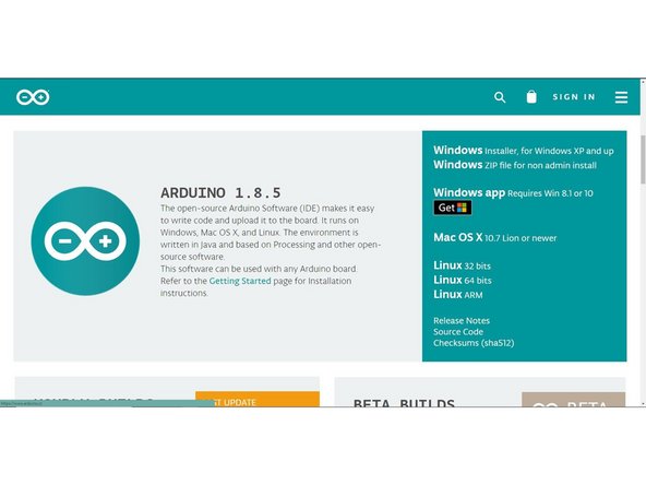 Download the Arduino IDE if you have not already: https://www.arduino.cc/en/Main/Software