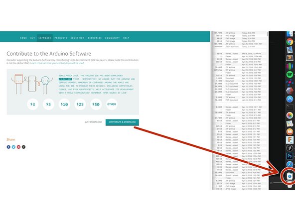 When clicked, the download folder should appear on the sidebar