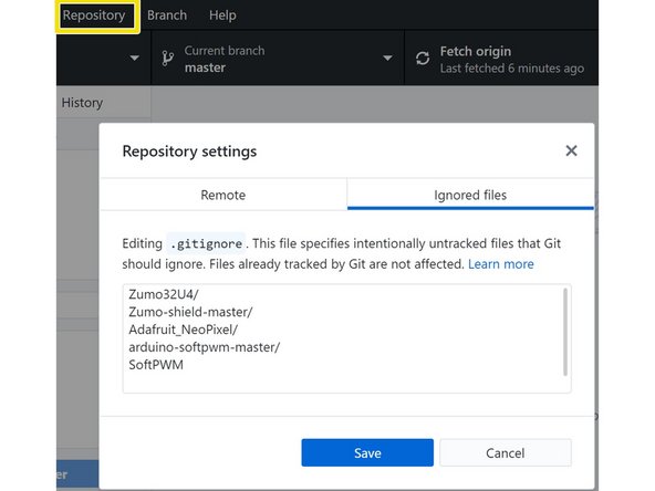 In order to stop github from uploading those files, click repositories in github desktop --&gt;settings--&gt;ignored files, and add the filenames of anything you don't want to be part of the github project