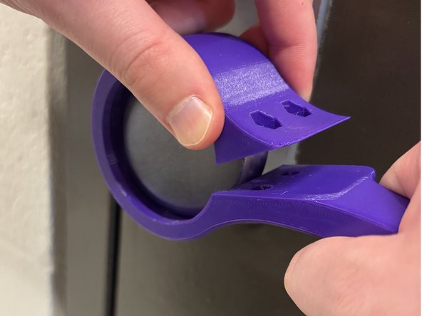 You may have to open the adapter slightly to allow it to fit over different sizes of door knob