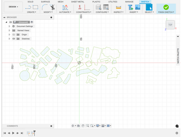To import SVGs in Fusion360, hover over the insert dropdown in any tab, then click on the InsertSVG button, then upload your SVG. Center the SVG and press &quot;Finish Sketch&quot; in the top right corner