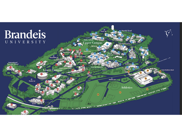 Discern What to Label: We needed to understand what was most important to include. In this case, academic buildings and student services were most important. This allowed us to reduce our labeling. We combined residence quads and multi-named/ connected buildings.
