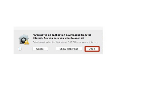 Allow your computer to open the downloaded file to access the file