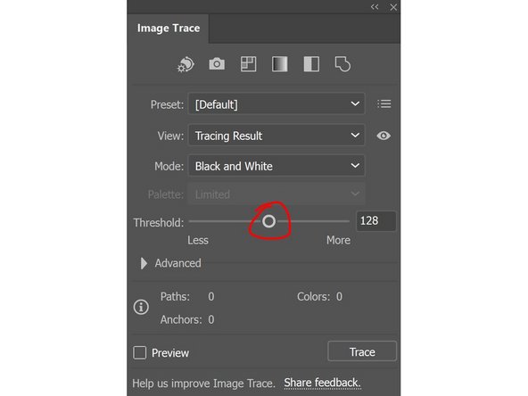 Open up the Epilog template on the Alienware laptop. Drag and drop in the PNG file you just saved.
