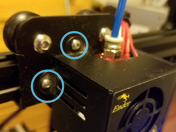 SAFETY NOTE: Do not touch any part of the vertical extrusion column. You will burn yourself