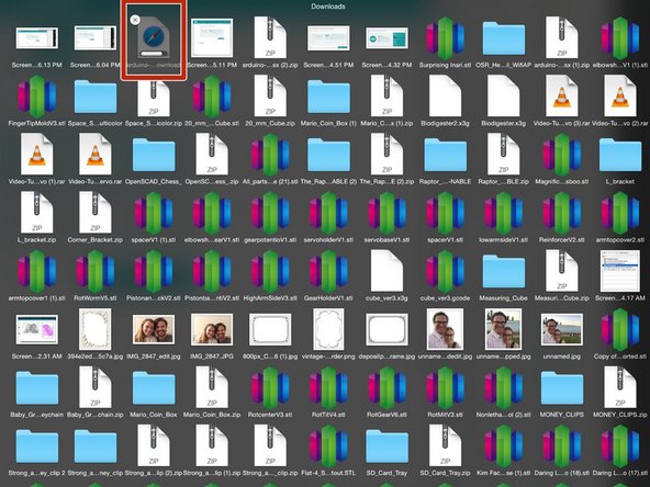 Click on the downloaded file