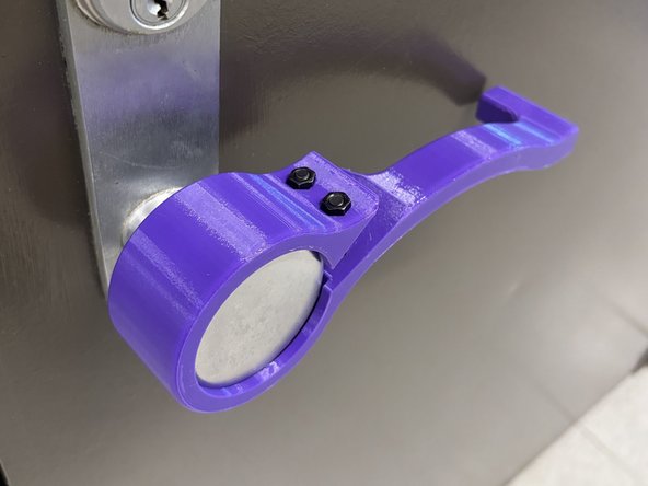 You should now be able to open your door as you would with a normal door handle