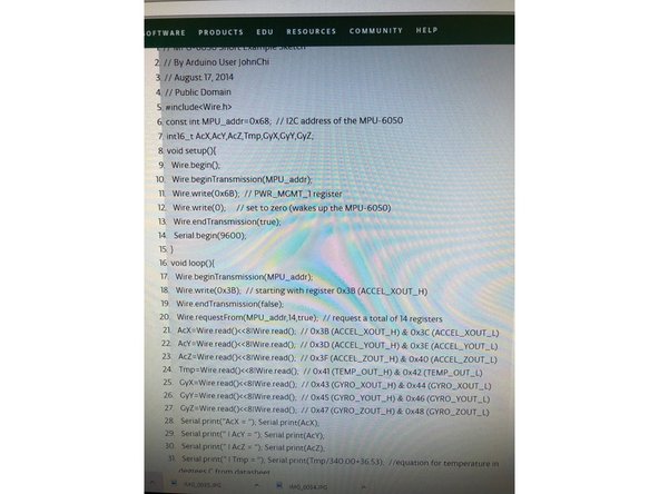 Click this link and look at the sample code: https://playground.arduino.cc/Main/MPU-6...