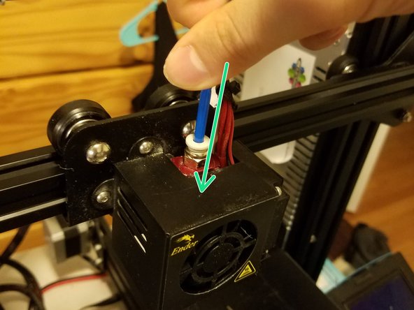 Make sure that it goes in as far as it will go, since air gaps between the bowden and the nozzle will cause issues.