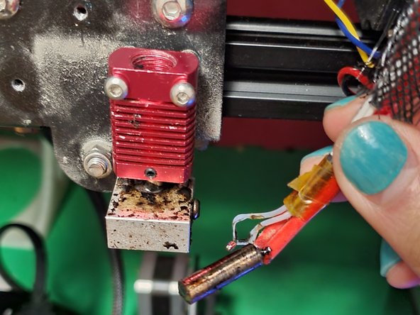 Set the printer to cool down to prevent a thermal runaway when you remove the electronics