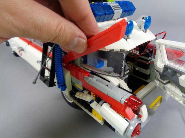 Carefully place your Ecto-1 flat again.