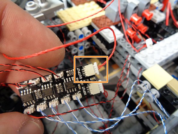Now you will connect the next BRANCH09X adapter board in the lighting control chain.