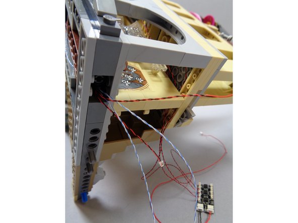 As shown by the red arrows in the third photo, connect the red and black flame wires to plugs #4 and #6 on the BRANCH09X adapter board.