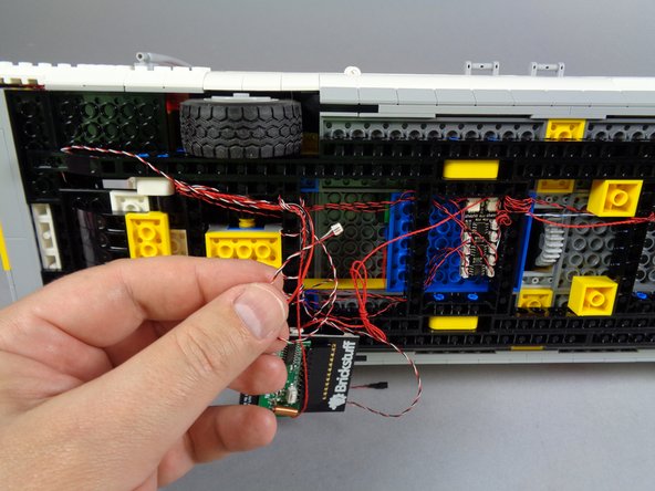 When passing the wire underneath the slope, make sure it passes between, not on top of, any studs.