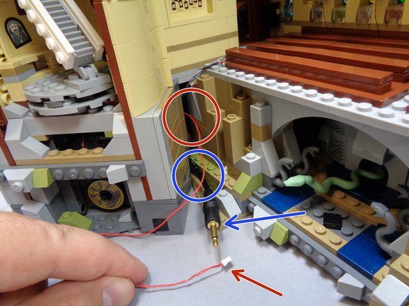 Carefully re-position your castle so it again sits upright.