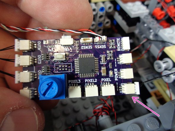 Make sure to run the wire away from where the boarding ramp opens and closes, so the wire does not get caught or pinched by the moving of the ramp.