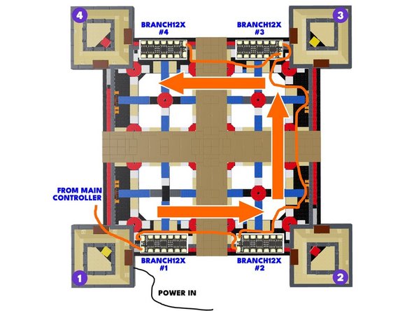 The illustration for this step shows the connections for cables and adapters.  You can click on the illustration to enlarge it if needed.