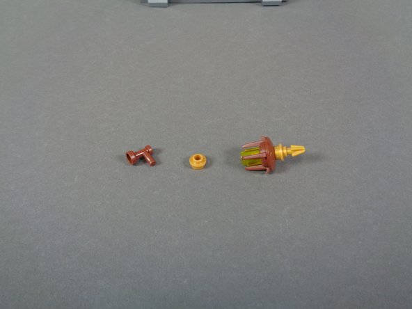 As shown in the second photo, separate the lower torch pieces.