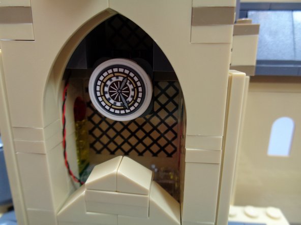 The third photo shows how the wire from the arch light should run.