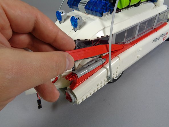 Carefully turn your Ecto-1 so it sits flat again.