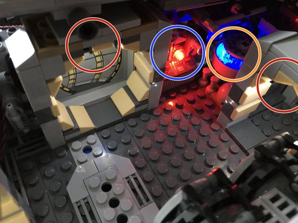 Three doorway lights