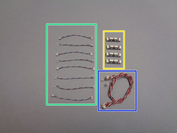 The first photo for this step shows the contents of the third and final pink bag that was included inside Box 1 of your Brickstuff kit.