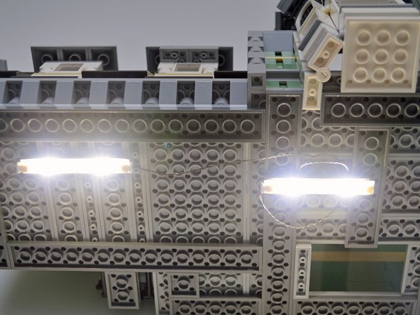 Once all of your light strips have been mounted and connected with cables, attach one end of the string of light strips to a 5V DC power source such as our 3AA battery pack.