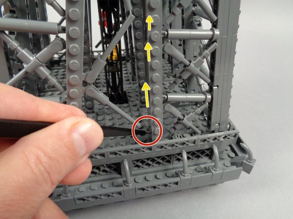 As shown in the third photo for this step, you should now be able to fully remove the rear panel.